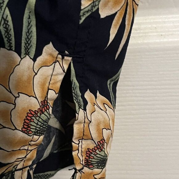 Cooke Street XL Camp Shirt Tropical Print Short Sleeve Pocket Side Vents XL - Picture 6 of 9